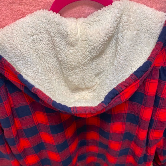 Boston Traders Shearling-lined Flannel Coat XXL Plus Fall Winter Cozy Warm Snow - Picture 7 of 16